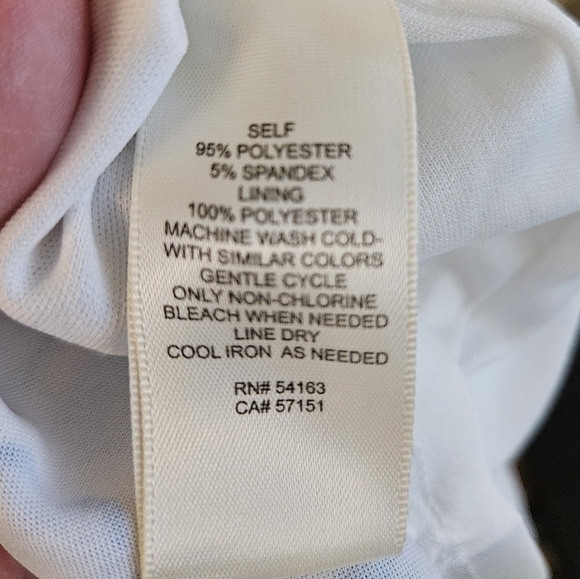 Eliza J Womens A Line Dress sz 12 White Blu Floral Ruffle Hem Church Date Night - Picture 6 of 11